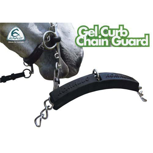 Acavallo Gel Curb Chain Protector - Black. Reduced