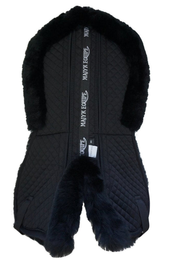Majyk Equipe Ergonomics Full Fleece Half Pad with Shims Black