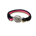 Breeze Black and Pink Rope Bracelet