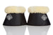 Lambskin Over Reach Boot - Black or white with natural Lambskin