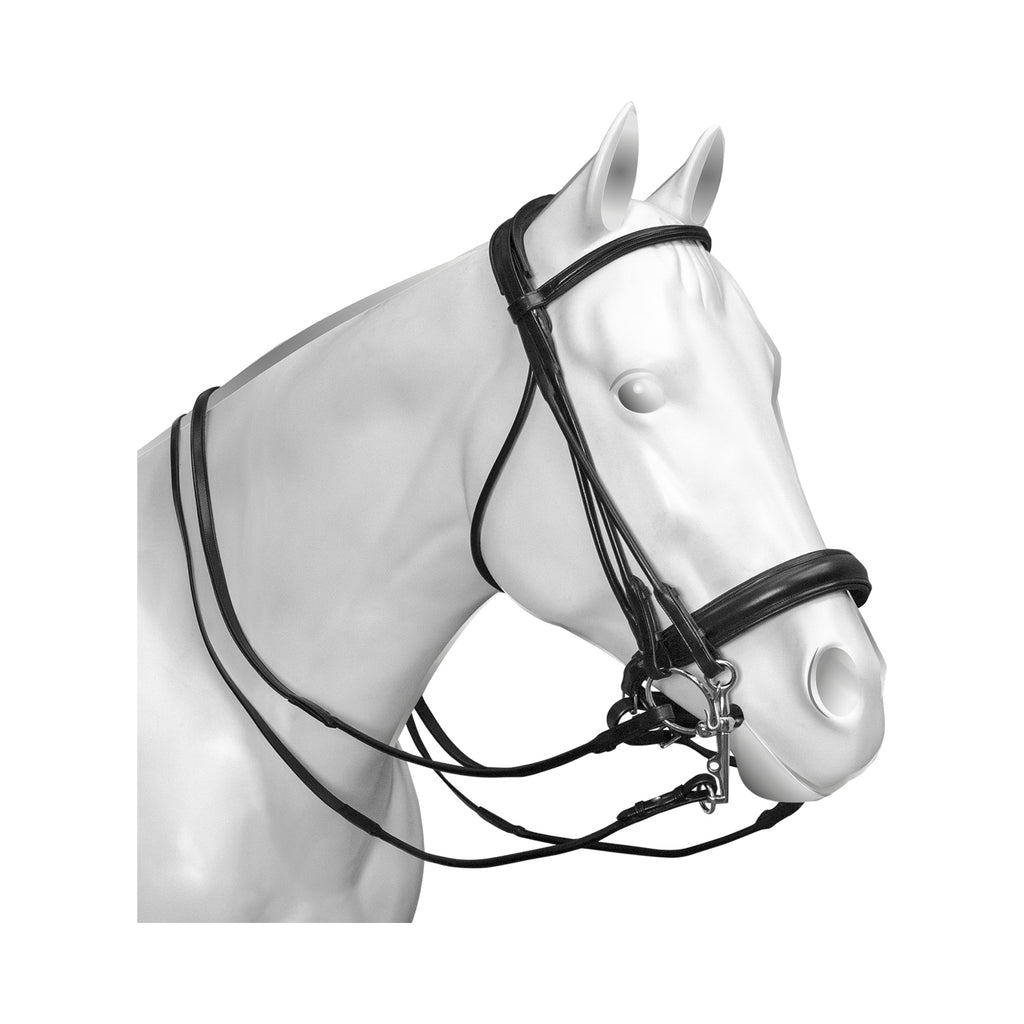 Acavello Parnaso Rolled Leather Double Bridle with Reins
